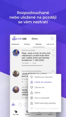 Youradio Talk – podcasty, rádio a zprávy android App screenshot 0